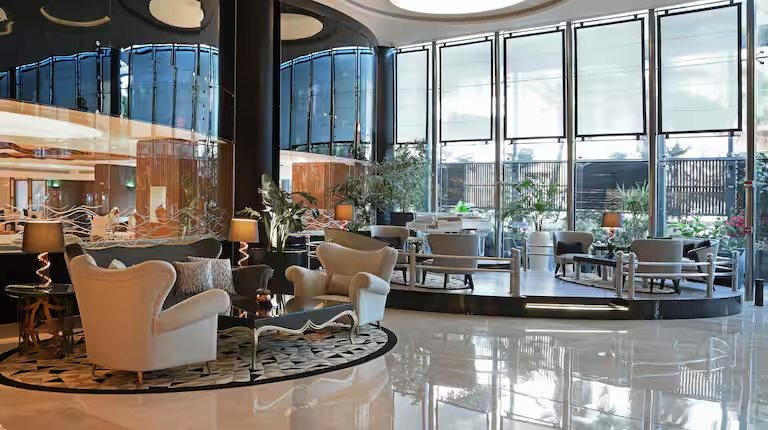 Hotel lobby lounge